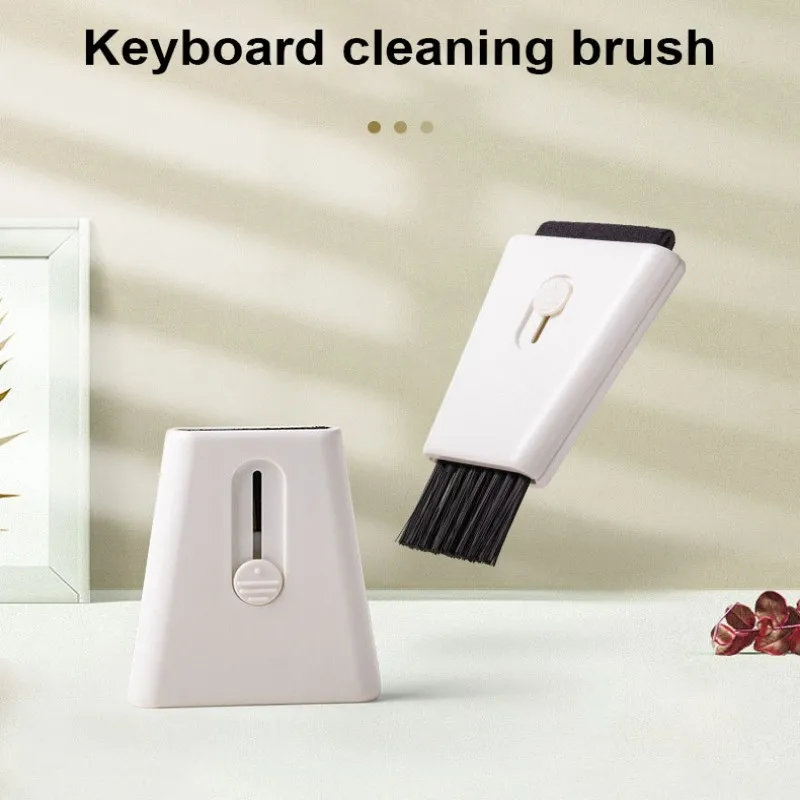 

Multi Mini Clean Brush Computer Monitor Keyboard Clean Brush With Screen Wipe Retractable Double Head Laptop Phone Screen Duster