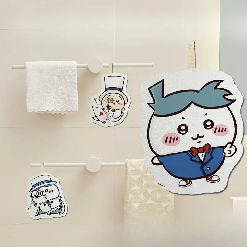 Фото Милое мультяшное полотенце для рук Chiikawa Hachiware Usagi Kawaii, утолщенное, изысканное, мягкое, для кухни, маленькое полотенце-салфетка №1