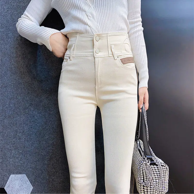 

Женские брюки какао 2022, шикарная модная офисная одежда, брюки для женщин, винтажные женские брюки до щиколотки на молнии с высокой талией