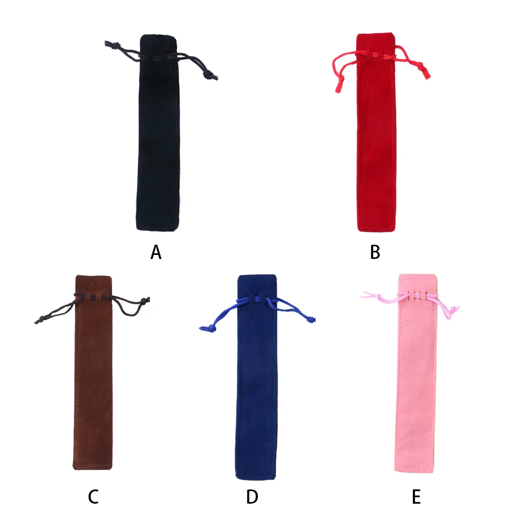 Carrying Pouches Drawstring Design Lint Fabric Pens Holder F