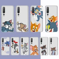 bandai tom and jerry phone case for samsung s20 s10 lite s21 plus for redmi note8 9pro for huawei p20 clear case