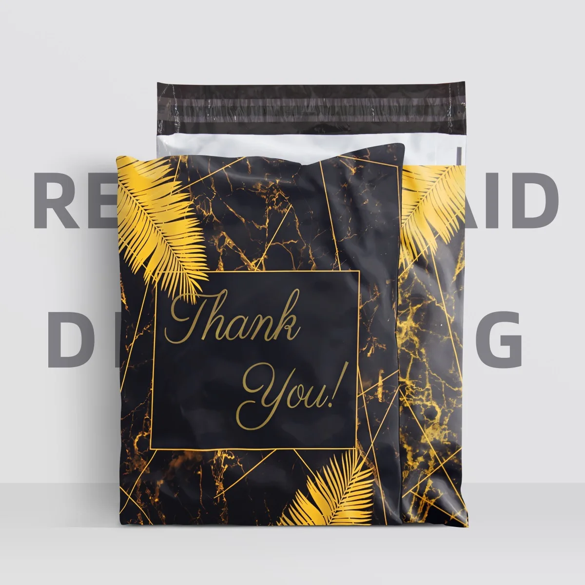 50 шт./лот экспресс-сумка с принтом в виде листьев Полиэтиленовая утолщенная