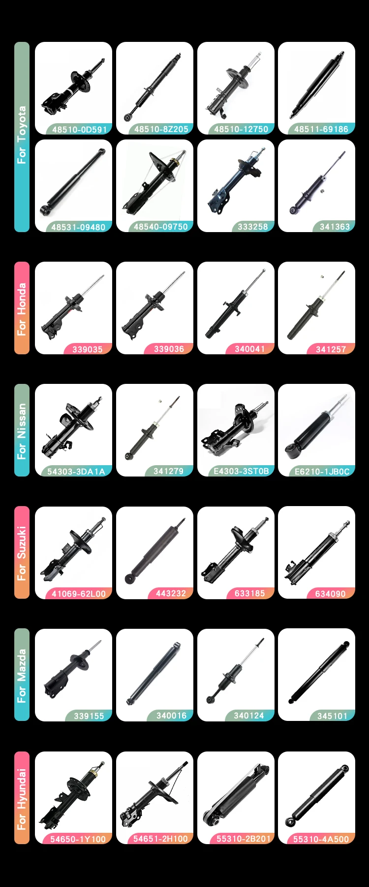 Автоподвески 48080-50120 48080-50130 задний воздушный амортизатор стойка для Lexus Ls430 Ls400