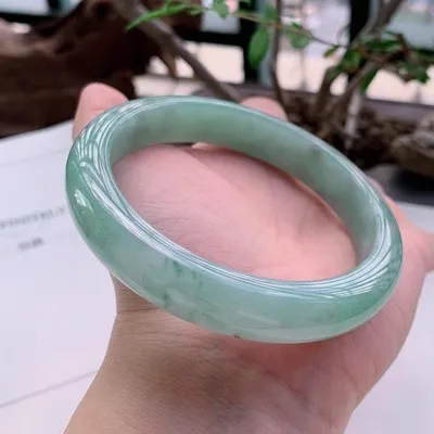 Ювелирные изделия zheru браслет из натурального бирманского нефрита 54 мм-62 мм