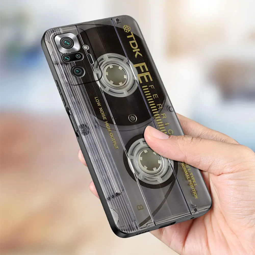 SmartPhone Case for Xiaomi Redmi Note 9S 11 9 8Pro 9C NFC K40 8T 9T 10 Black Coque 9A 7 7A Funda Bag Game Console Chip Camera |