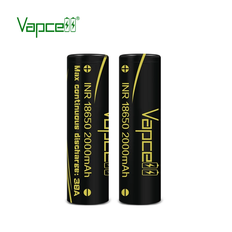 Аккумуляторная батарея Vapcell INR18650 2000 мАч 38A