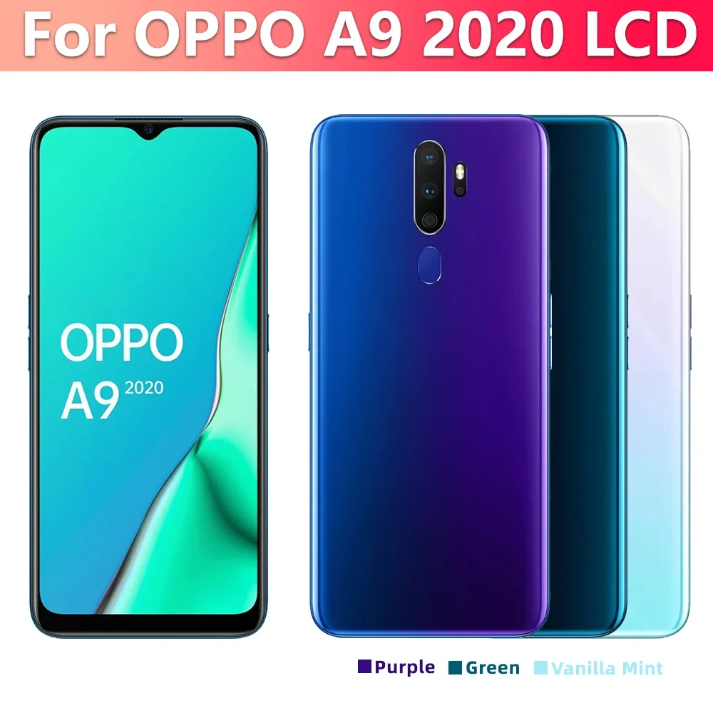 6 5 "для OPPO A9 2020 ЖК-дисплей CPH1931 CPH1959 CPH1937 CPH1939 Дисплей с сенсорным экраном в сборе