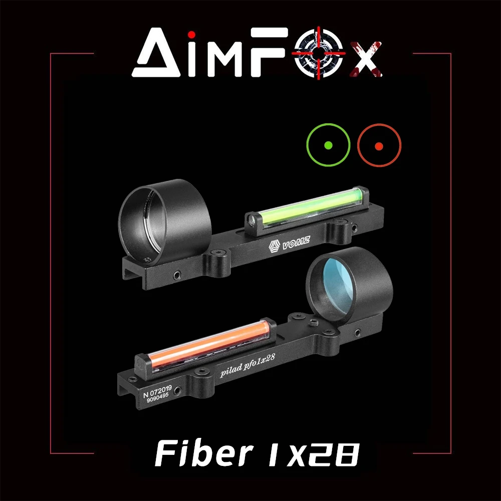 

Tactical 1X28 Red and Green Fiber Red Dot Sight Scope Holographic Sight Fit Shotgun Rib Rail Hunting Shooting Accessory