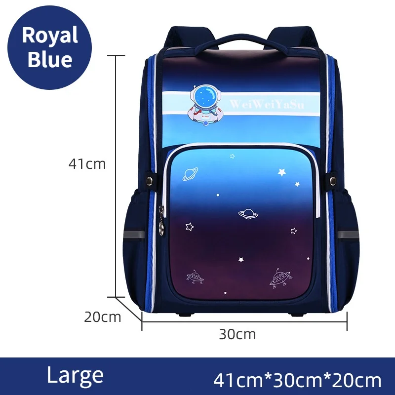 New Gradient Primary Children Waterproof Fashion Astronaut Butterfly Backpacks Girl Boy Students Cartoon Cute Large Schoolbags