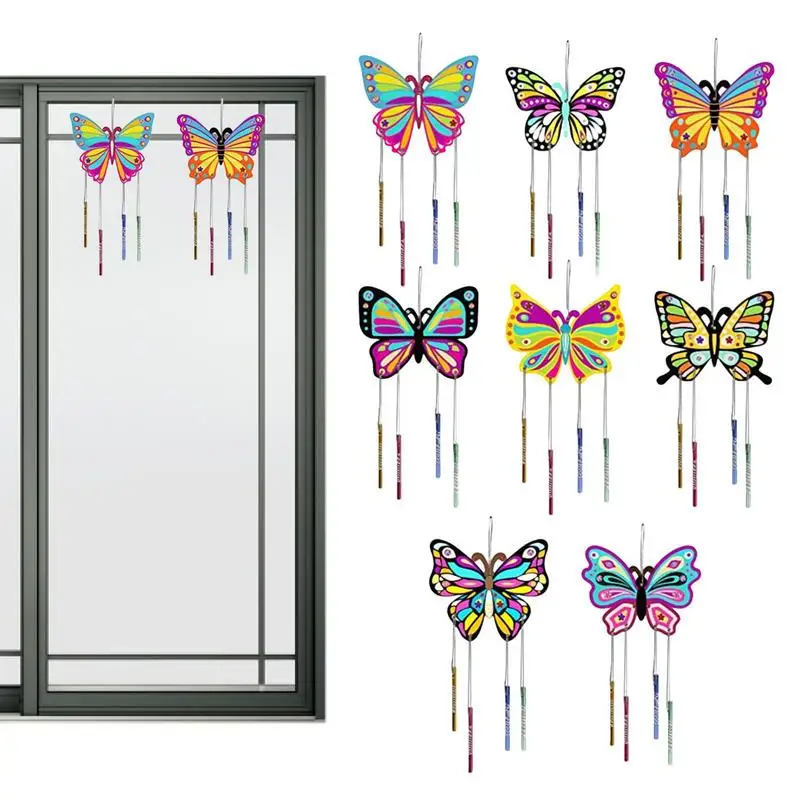 

Деревянные ветряные колокольчики-бабочки, Ловец ветра, любовь, Спиннер, незаконченные бабочки, искусство, творчество для детей, рисование, подвесное украшение