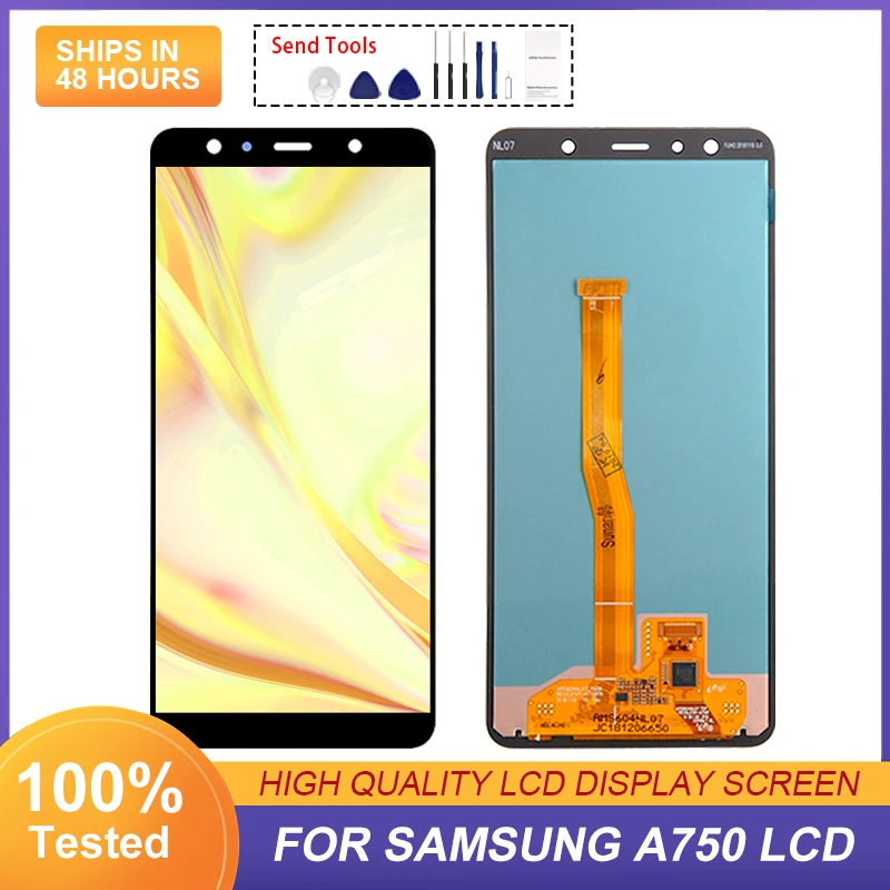 A7 2018 дисплей для Samsung Galaxy A750 ЖК-дисплей с сенсорным экраном дигитайзер A750F A750FN A750G в сборе Бесплатная доставка с инструментами 1 шт. A7 2018 дисплей для Samsung Galaxy A750 ЖК-дисплей с сенсорным экраном дигитайзер A750F A750FN A750G в сборе Бесплатная доставка с инструментами 1 шт.