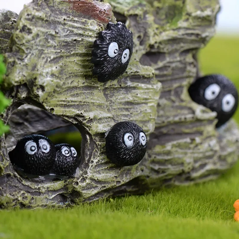 1 шт. черные брикеты мини-фигурка эльфов пылевой шар миниатюрные фигурки аниме