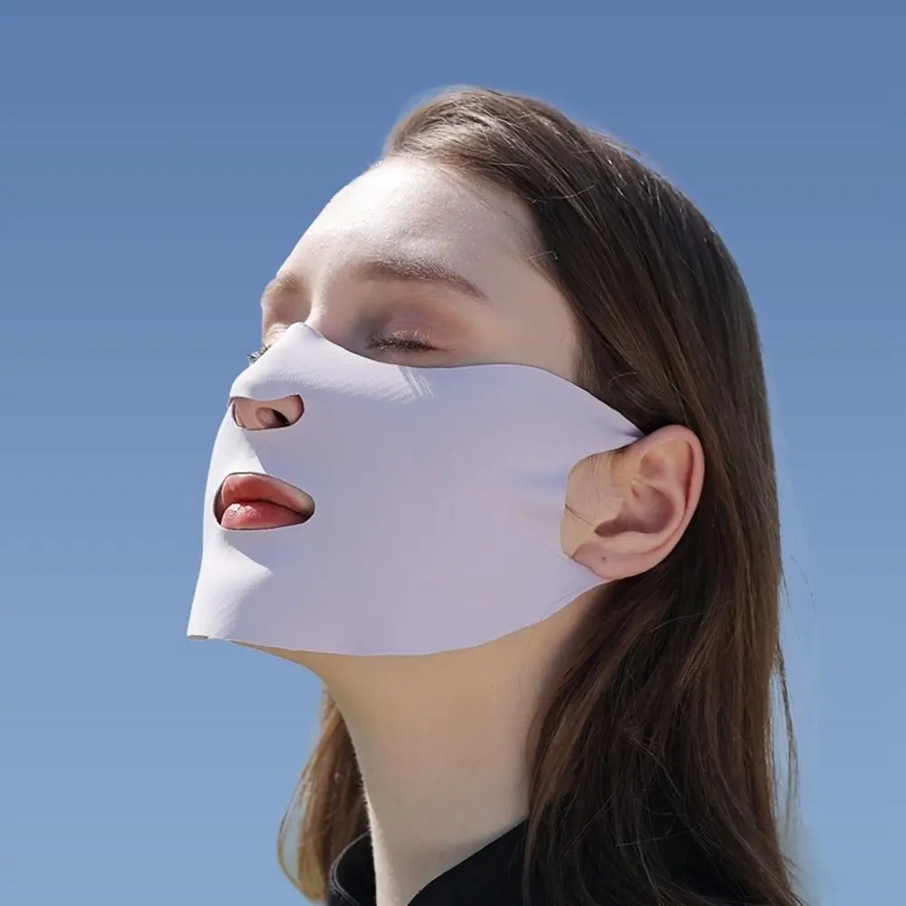 

Silk Scarf Summer Face Scarves Hiking Sunscreen Mask Sunscreen Veil Ice Silk Face Scarf Anti-uv Face Cover