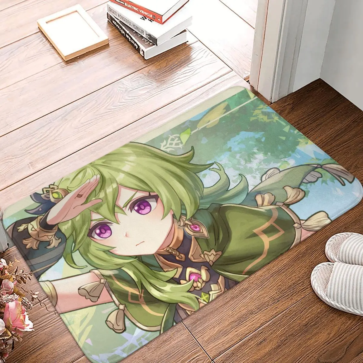 

Игровой коврик для спальни Genshin Impact, подстилка для кухни, коврик для входной двери, домашний декор