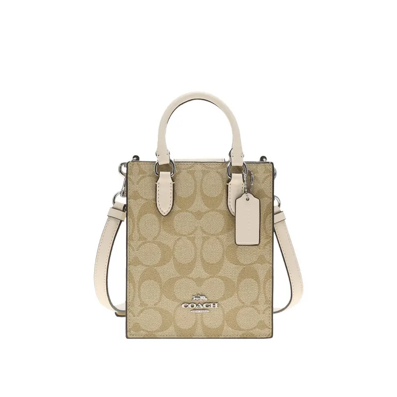 Женская кожаная сумка через плечо из ПВХ Coach Cj494