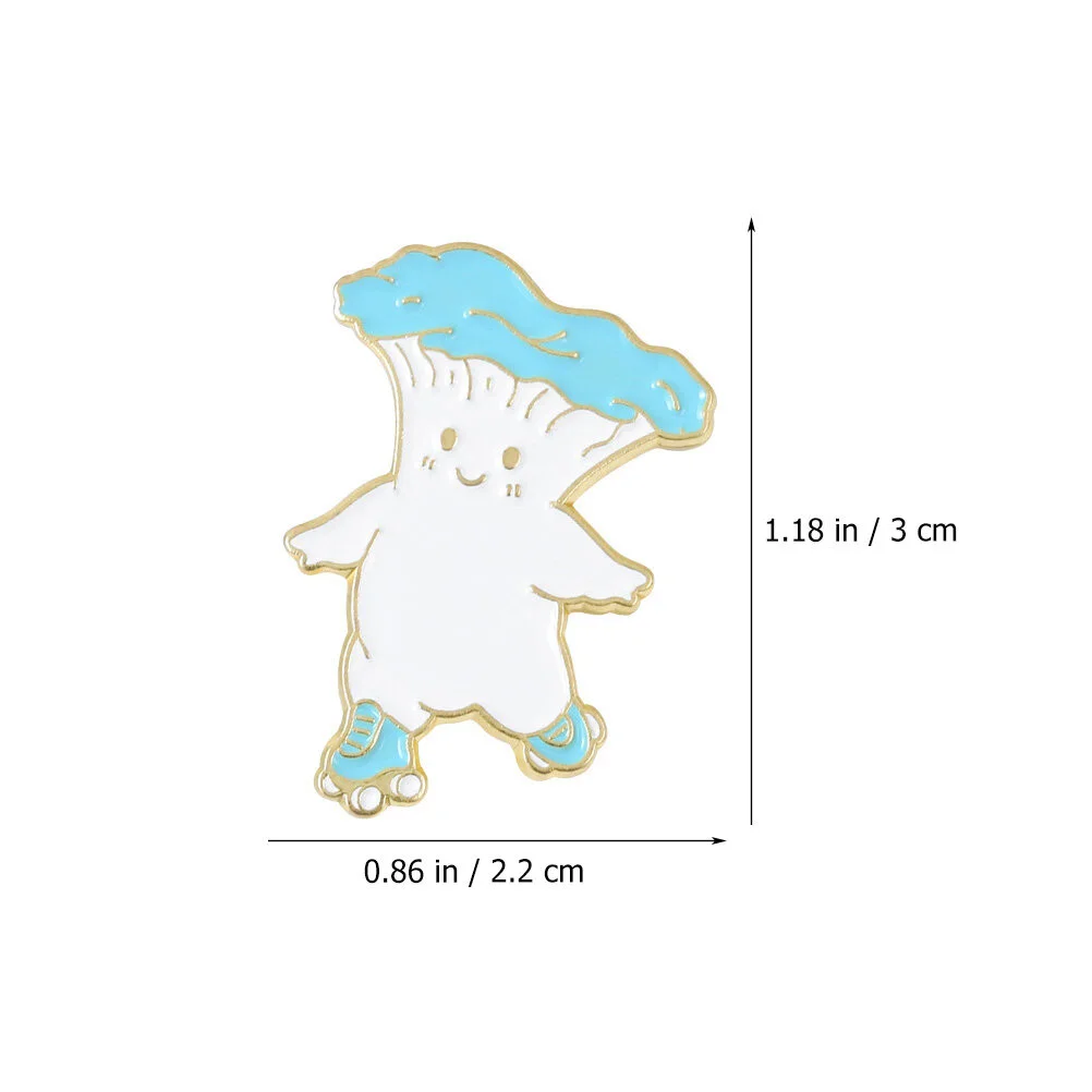 10 Pcs Mushroom Brooch Small Pin Shawl Clothing Lapel Hat Backpack Pins Sweater Fashion
