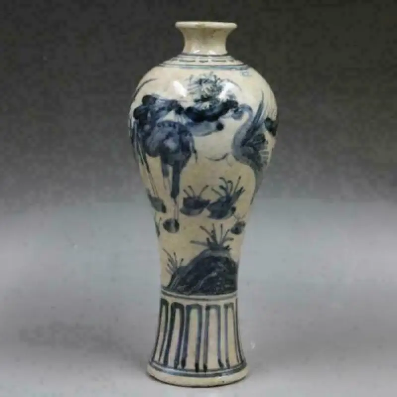 

Китайская старая фарфоровая Ручная роспись, сине-белая фарфоровая ваза