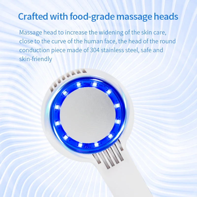 Горячий холодный молоток для криотерапии голубой фотонный лечение акне лифтинг