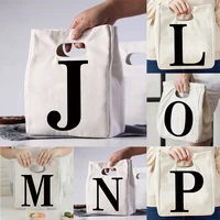 new insulation lunch bags canvas luncheon kids picnic tote cloth small handbag pouch dinner container food storage bag for lady