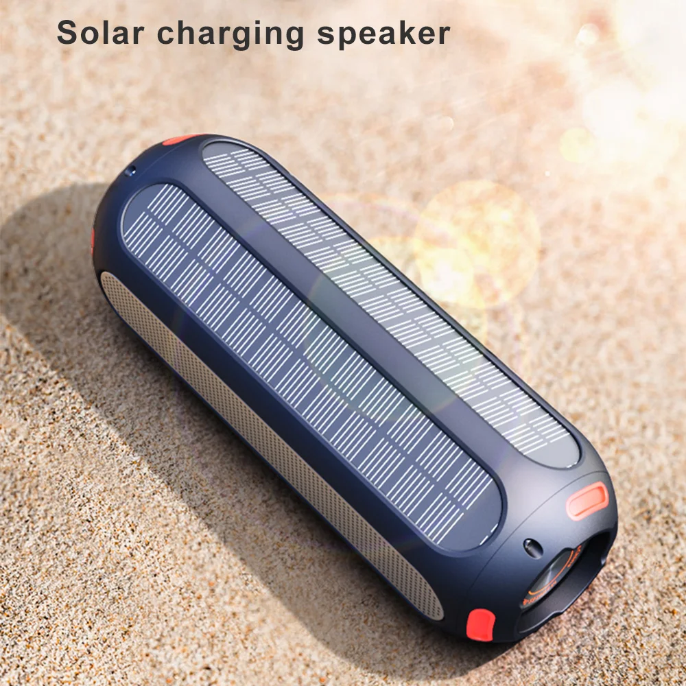 Портативный внешний аккумулятор на солнечной батарее 20 Вт IPX6 водонепроницаемый