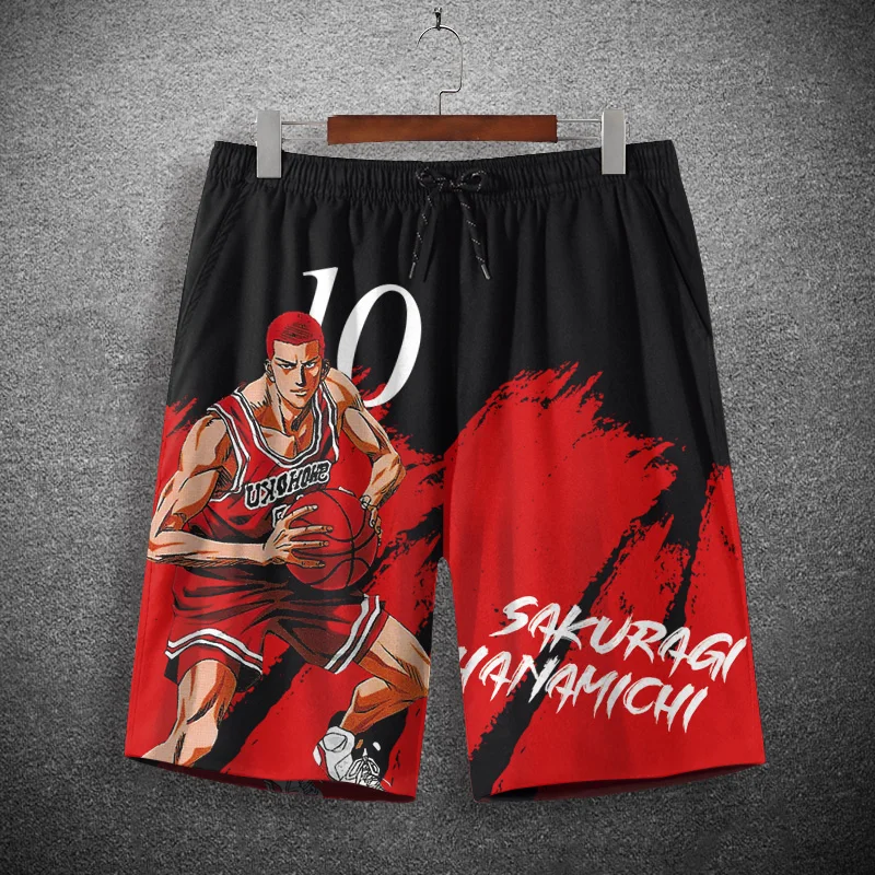 

Аниме SLAM DUNK Shohoku старшая школа Sakuragi Hanamichi Косплей баскетбольные брюки свободные дышащие шорты мужской женский костюм