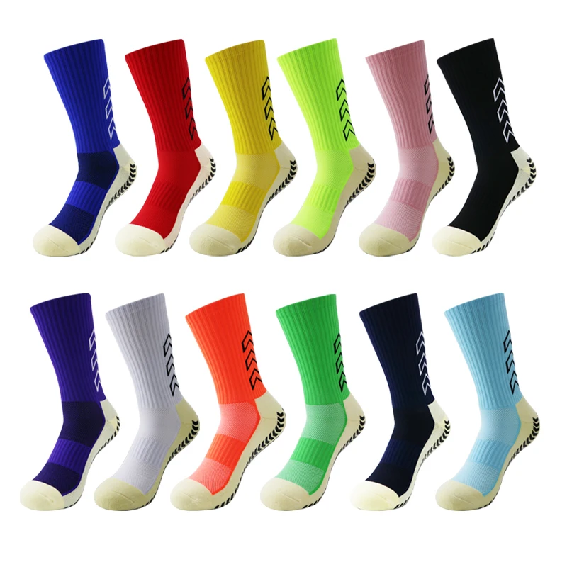 

1 Pair Men's Non-Slip Soccer Socks Breathable Knee High Towel Bottom Cycling Hiking Sports Training Women Child Football Socks