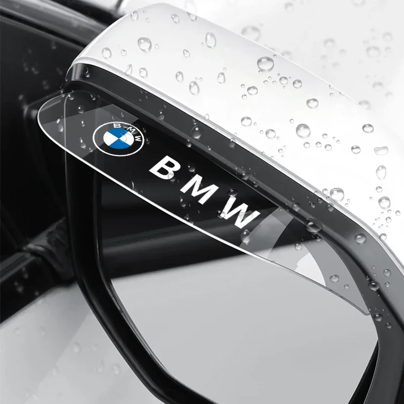 2 шт. BMW прозрачные автозапчасти для зеркала заднего вида защита от дождя козырек