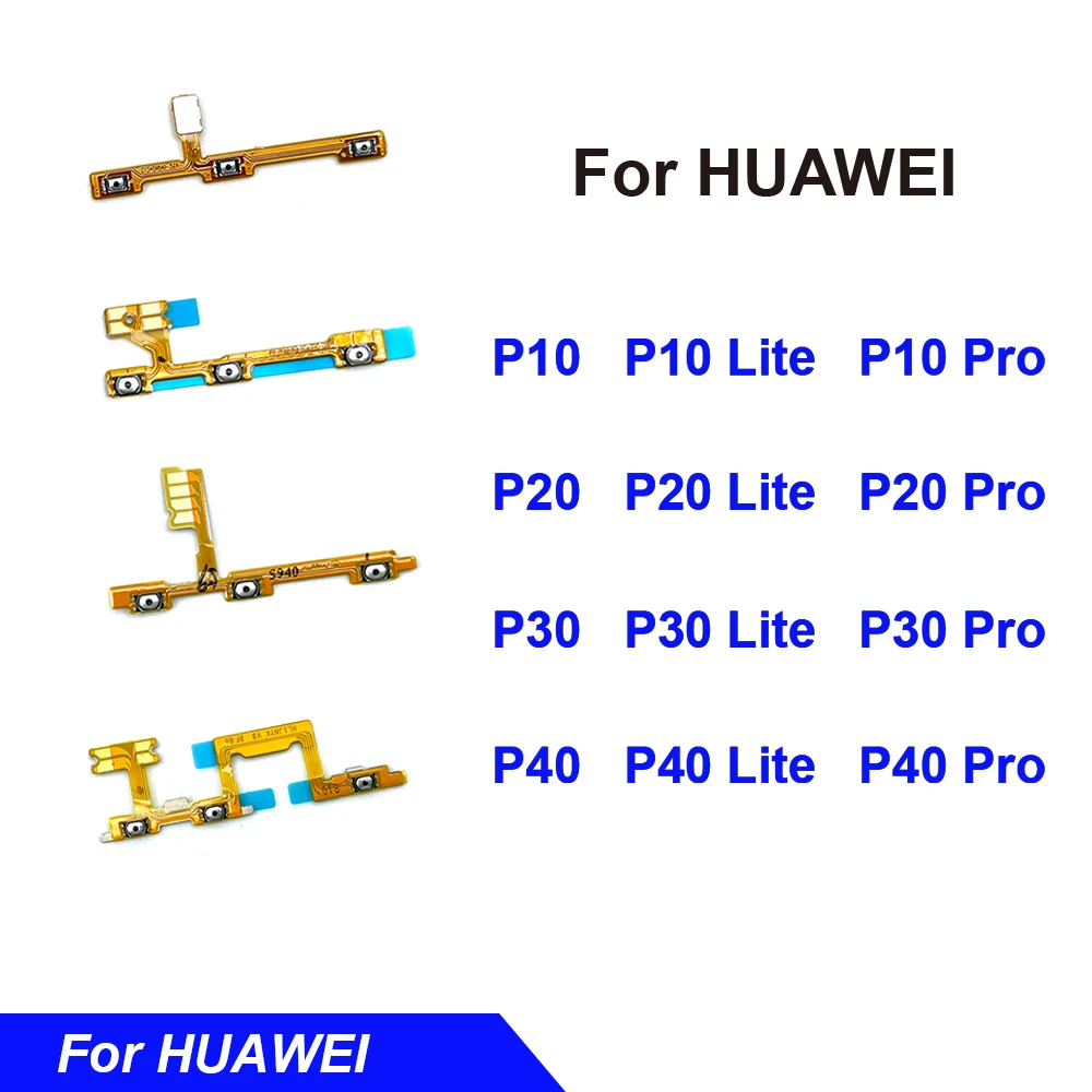 Гибкий кабель с кнопкой включения/выключения питания и боковой для Huawei P8 P9 P10 P20 P30