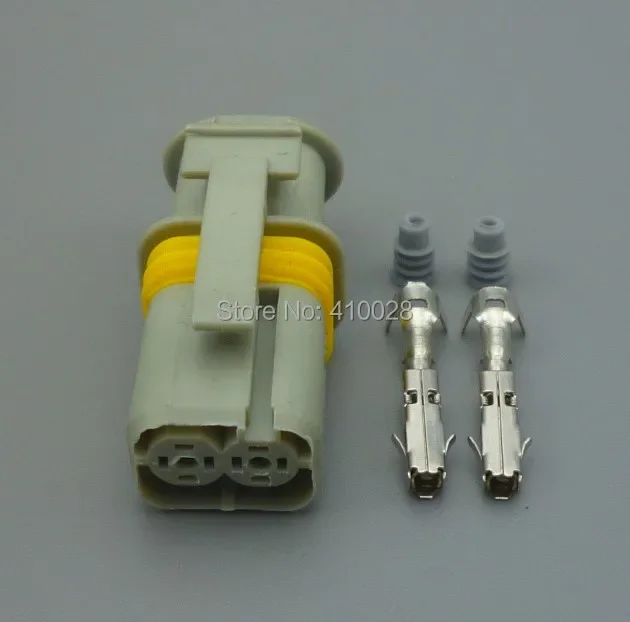 Worldgolden 1 5 мм 2-контактный женский серый автомобильный разъем автоматическая вилка