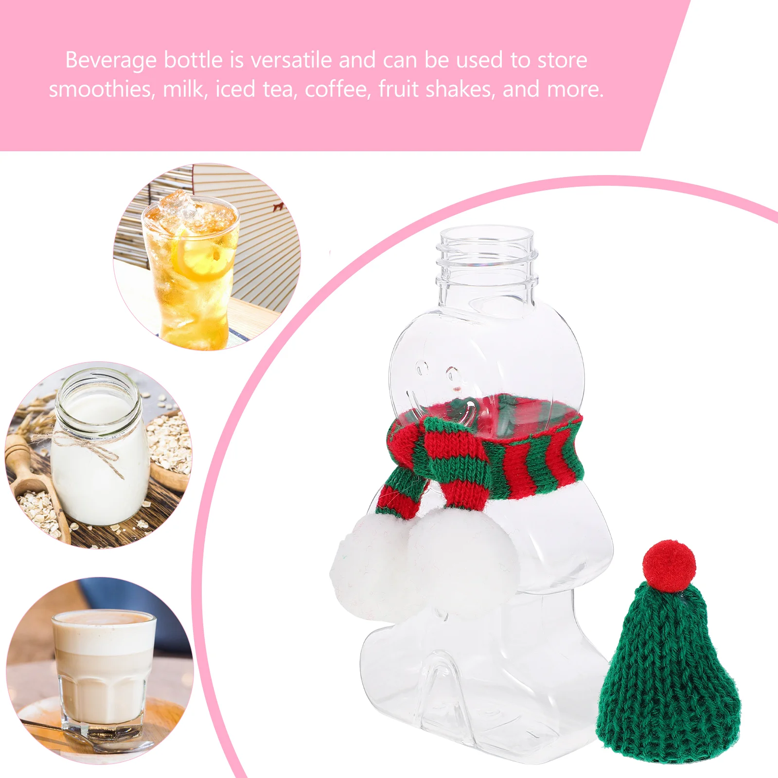 Пряничный человечек бутылка для питья банка печенья рождественские бутылки сока