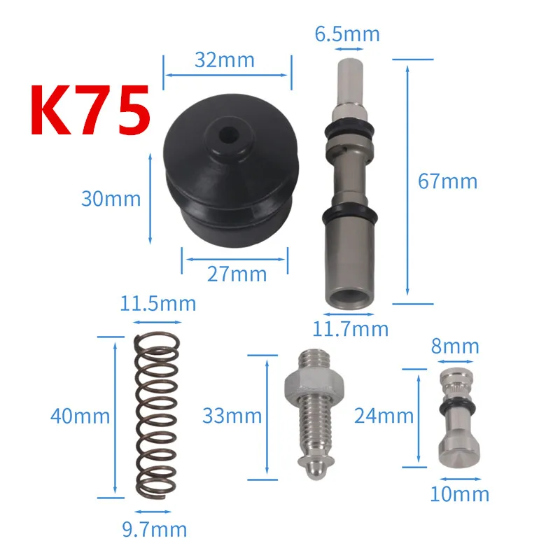

Комплект для восстановления заднего главного тормозного цилиндра Cafe Racer K-серии для мотоциклов BMW K75, K75RT, K75S, 12 мм