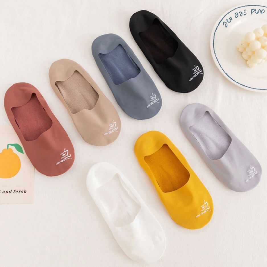 

2022 Men's Sock Slippers New Summer Breathable Solid Color Deodorant Socks For Men Invisible Thin Ice Silk Non-slip Socks Cotton