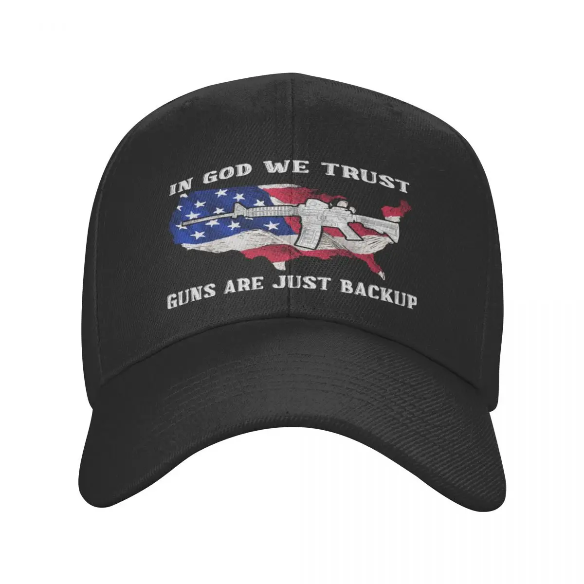 

Боже, мы доверяем, что мои пистолеты-это просто резервная шапочка, кепка, Кепка из полиэстера, персонализированная Влагоотводящая спортивная шапочка, подарок на день рождения