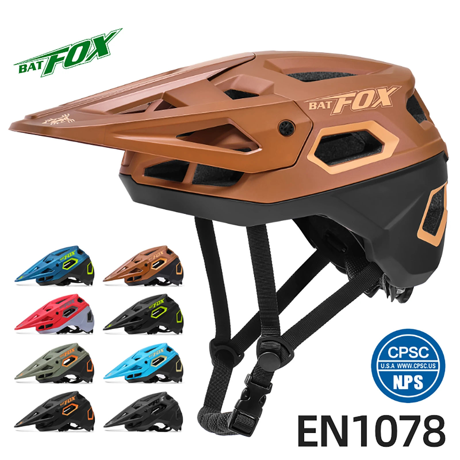 Шлем горный BATFOX лёгкий шлем для езды на горном велосипеде цельноформованный