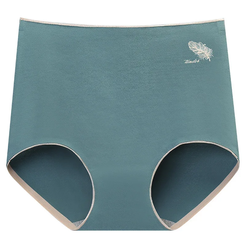 

New Panties High Waist Cotton Underpants Women's Belly Closed And Hip Raised Seamless Graphene Briefs