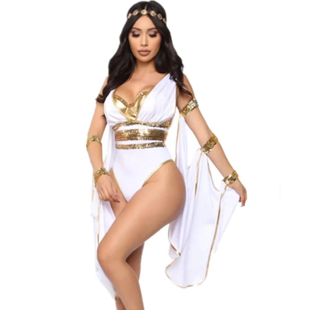 Egypt Cleopatra cosplay Costume Outfit Halloween Party Women Ancient Egyptian Princess Pharaoh Costume Fancy Dress
