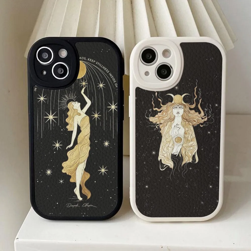 Чехол для телефона с изображением ведьмаков Луны Таро загадка жесткий кожаный