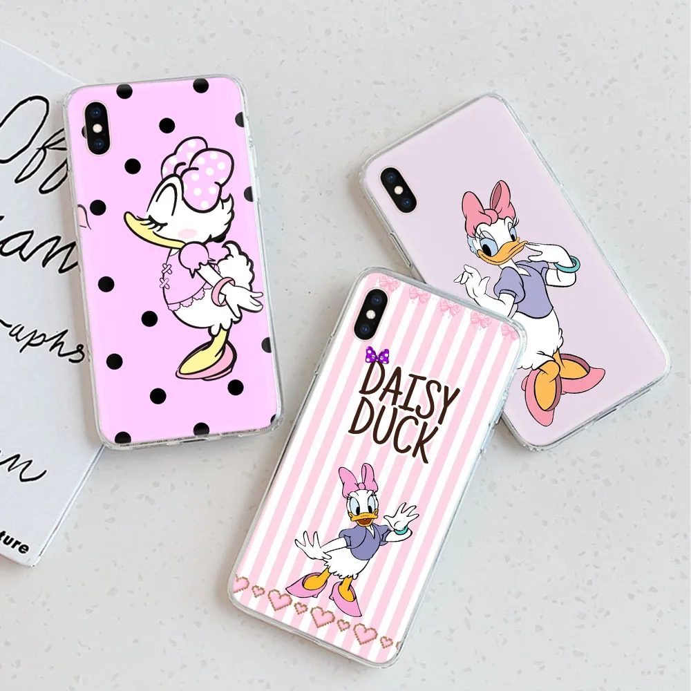 

Daisy Duck Transparent Phone Case for Tecno Camon 15 16 17 17P 18 Premier 18I 18T 18P Spark Go 5 6 AIR 7 7P Pro