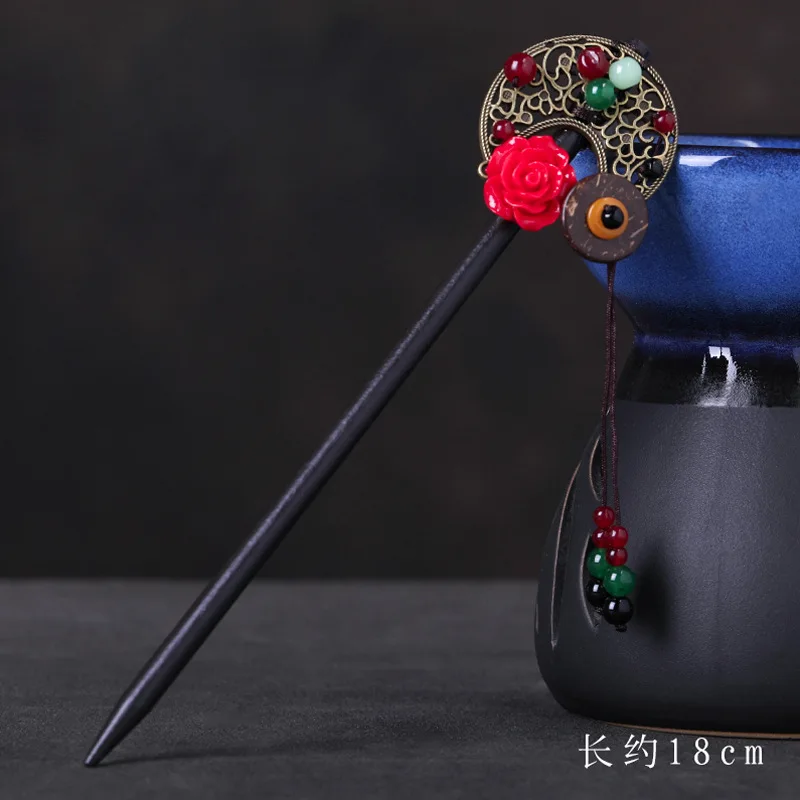 Китайская этническая шпилька для волос Hanfu с кисточкой