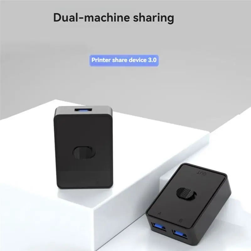 Фото 2-портовый USB-переключатель для совместного использования принтера, двунаправленный, 2 входа и 1 выход или 1 вход и 2 выхода, USB-переключатель для совместного использования - A79U №3