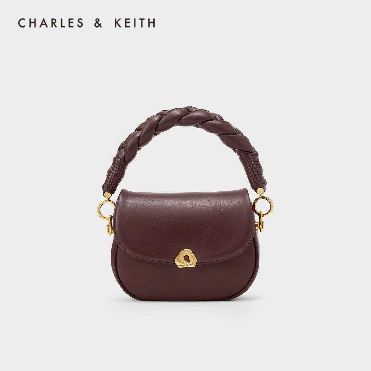 

CHARLES＆KEITH Новинка на зима 2022CK2-50270993Cross-body handbag with soft metal trim