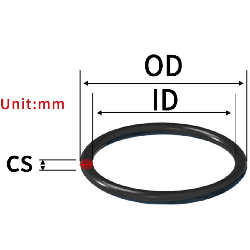 

50 шт. резиновые кольца NBR O-ring OJP CS 1,5 мм