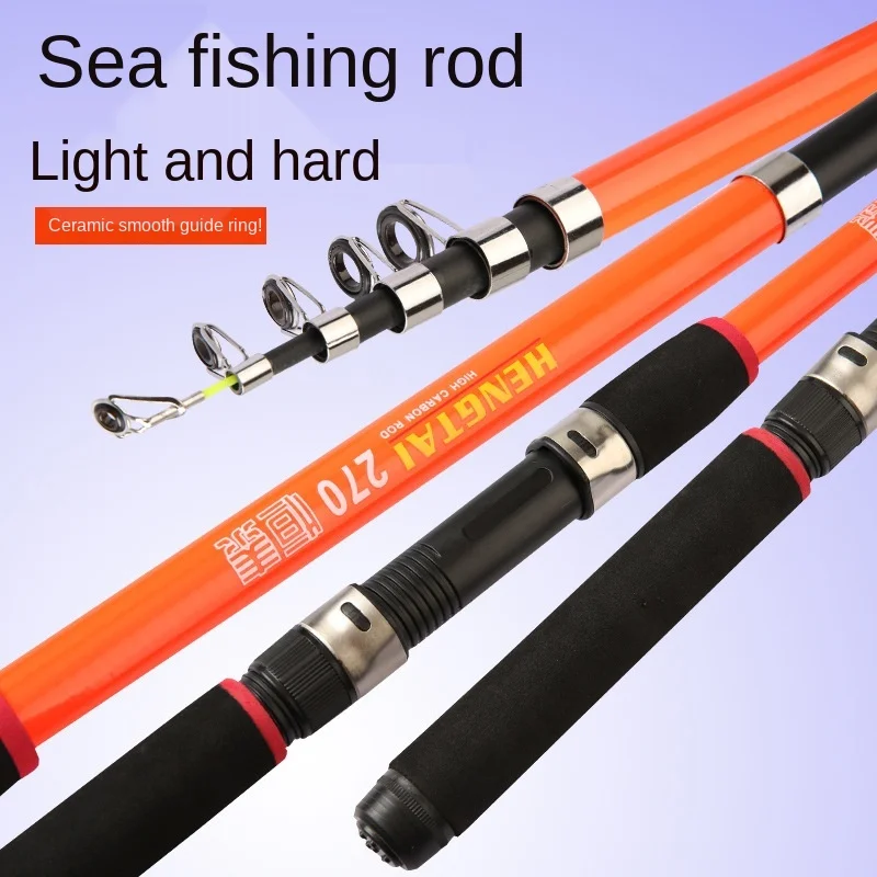 

Portable Telescopic UltraLight Carbon Fiber 2.1-3.6m Rock Boat Ice Fly Lure Carp Fishing Rod Outdoor Travel Fishing Pole Tackle