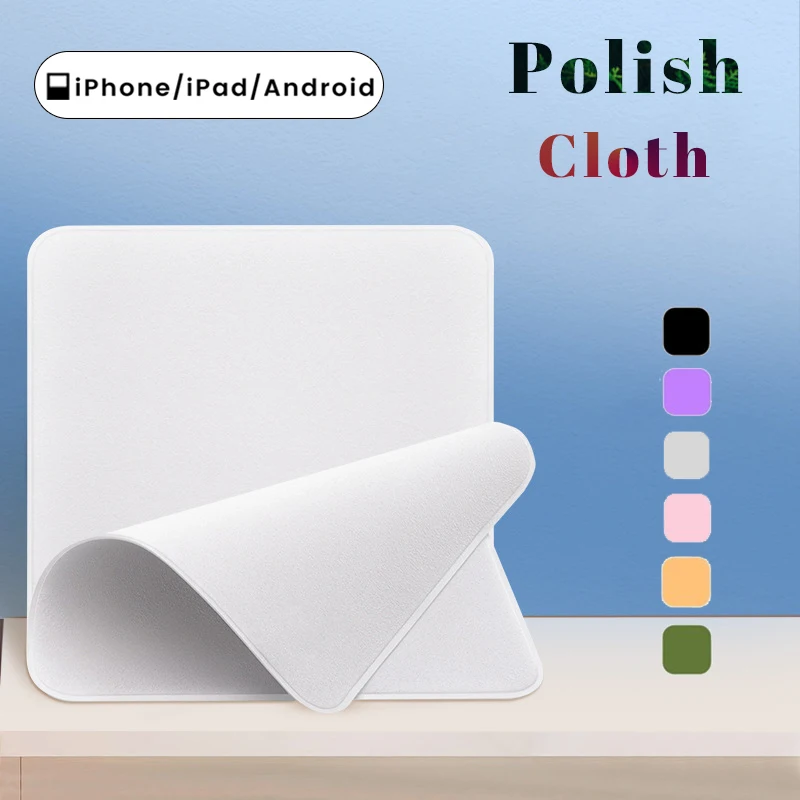 

2023 Polishing Cloth For Apple iPhone iPad Air Macbook Air Screen Display Camera Polishing Cleaning Wipe Cloth For Xiaomi Google