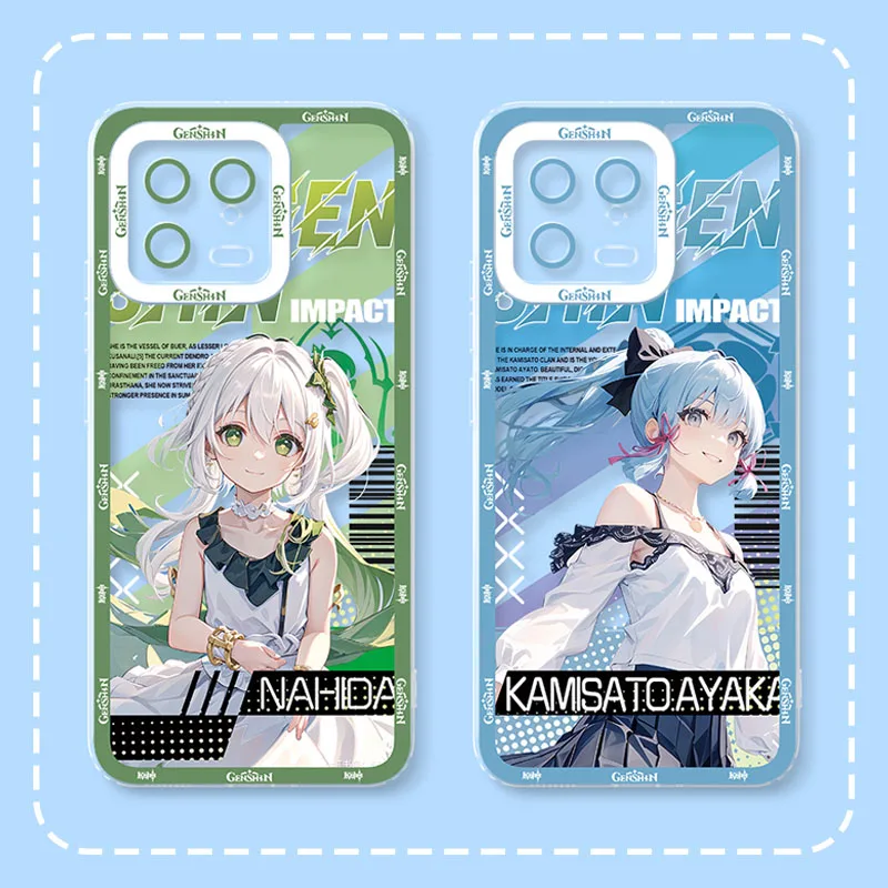 Ударопрочный чехол Genshin для Xiaomi Redmi Note 12 4G 5G Turbo 11 Pro Plus 12S 11S 10S 9S 10 8 7 6 9 10C K60 K60E