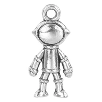 25pcs fashion personality zinc alloy charm pendant silver color astronaut pendants charms for jewelry making diy handmade craft