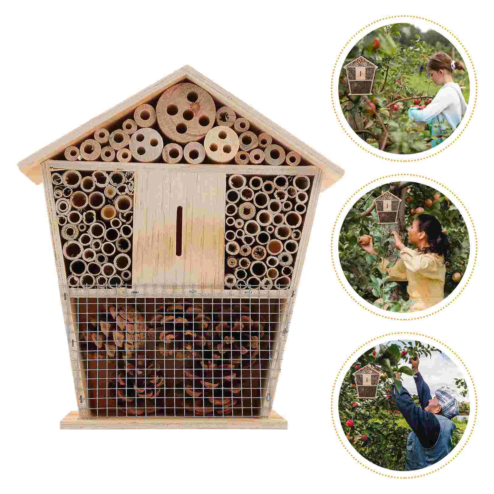 

Wooden Beehive Carpenter House Gifts Lovers Garden Supplies Tubes Hotel Houses The Honey Outdoor