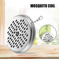 portable mosquito coil holder hanging mosquito coil rack metal incense holder with spring buckle home outdoor mosquito repellent
