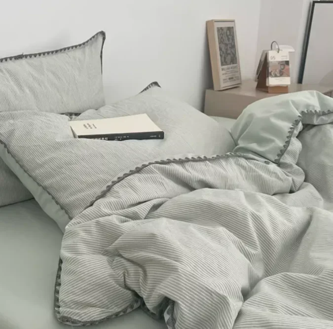 Пододеяльник из чистого хлопка длина 1 5 м 100% хлопок промытый латунь leito casal