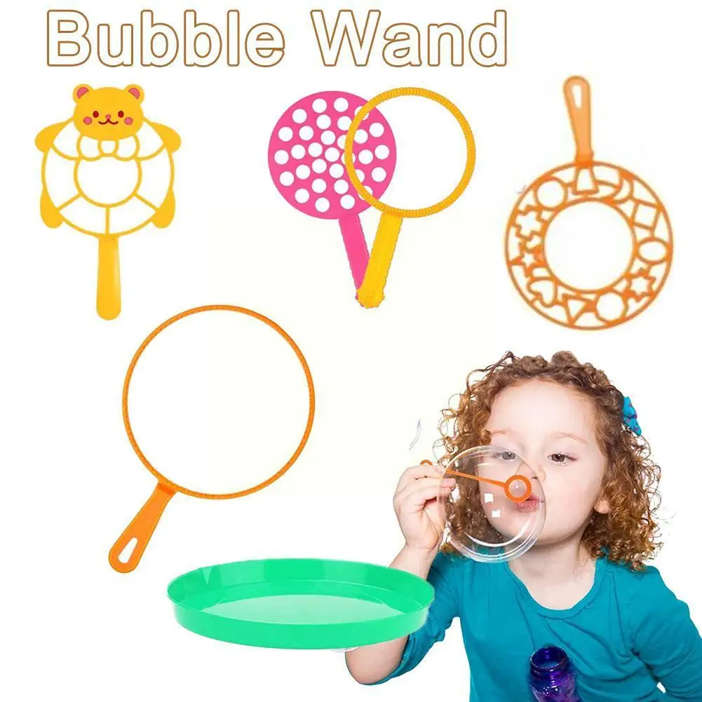 

6PCS/set Jumbo Colorful Bubble Wand Bubble Blower Toy Set for Kids Summer Outdoor Fun 7IN Drop Ship Toys for Kids G3D7